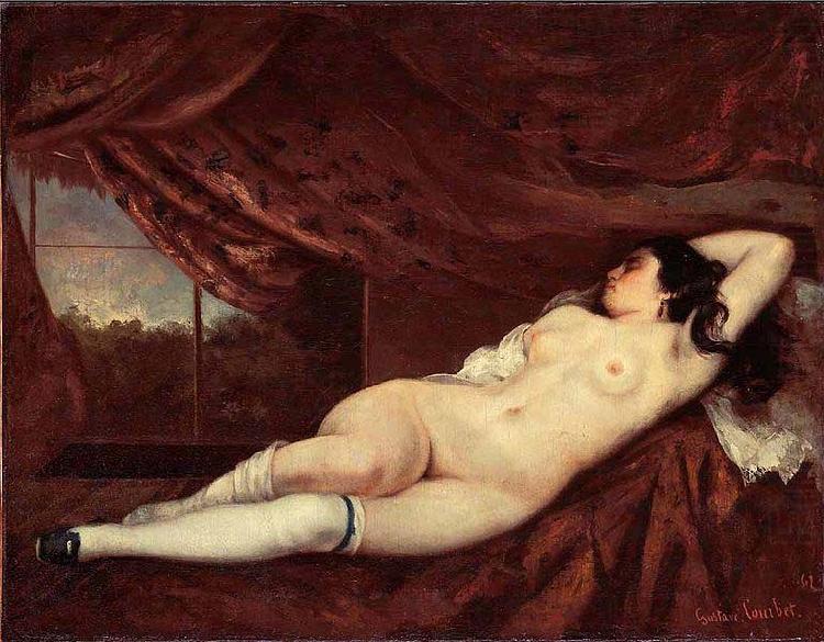 Femme nue couchee, Gustave Courbet